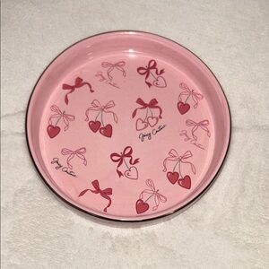 Juicy Couture Pink Heart and Bow Tray